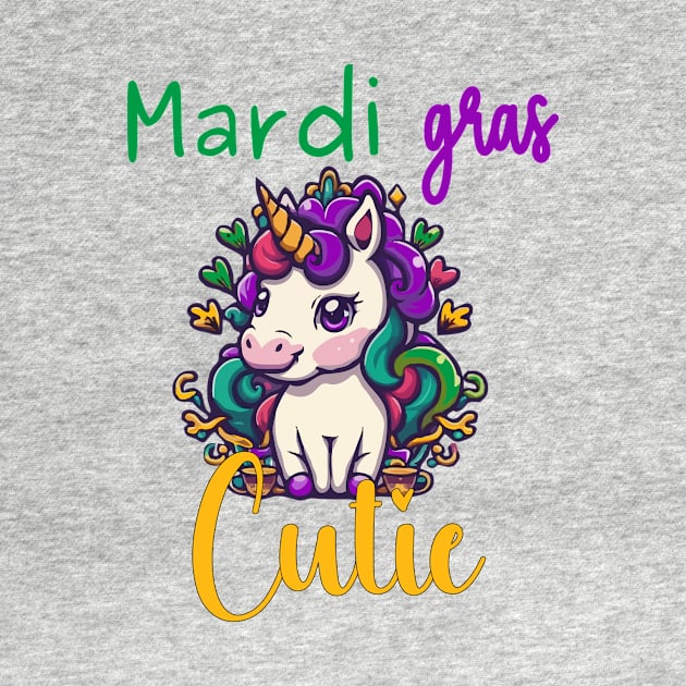 Mardi Gras Cutie Unicorn by JFE Designs